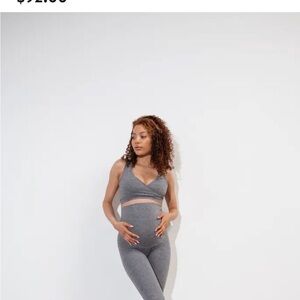 Gray Maternity Leggings